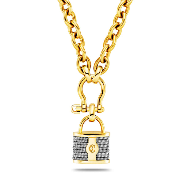 Charriol St. Tropez® Mariner Shackle & Lock Necklace Necklace And Pendants