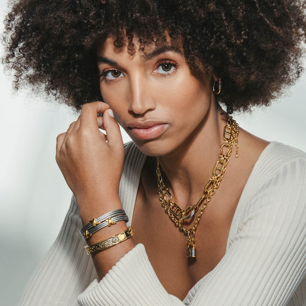 Charriol St. Tropez® Mariner Shackle & Lock Necklace Necklace And Pendants