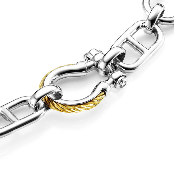 Charriol St. Tropez® Mariner Shackle Necklace Necklace And Pendants
