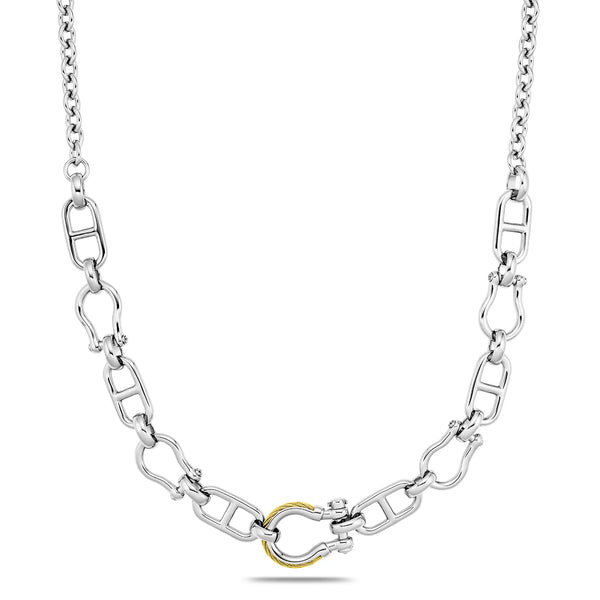 charriol St. Tropez® Mariner Shackle Necklace Necklace and Pendants