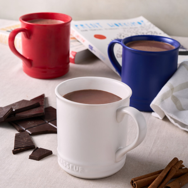 chasseur 3-Piece Mug Set Matte Finish - Blue / White / Red