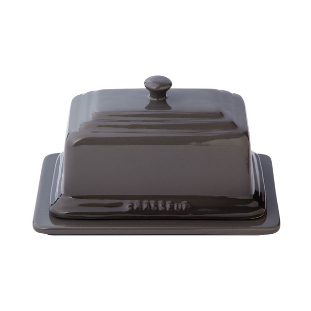 chasseur Butter Dish Caviar & Grey