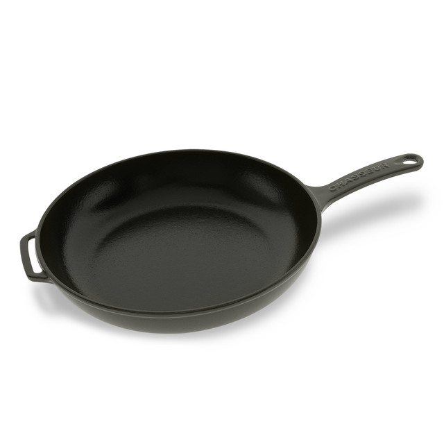 Chasseur Fry Pan With Cast Handle 28cm Caviar