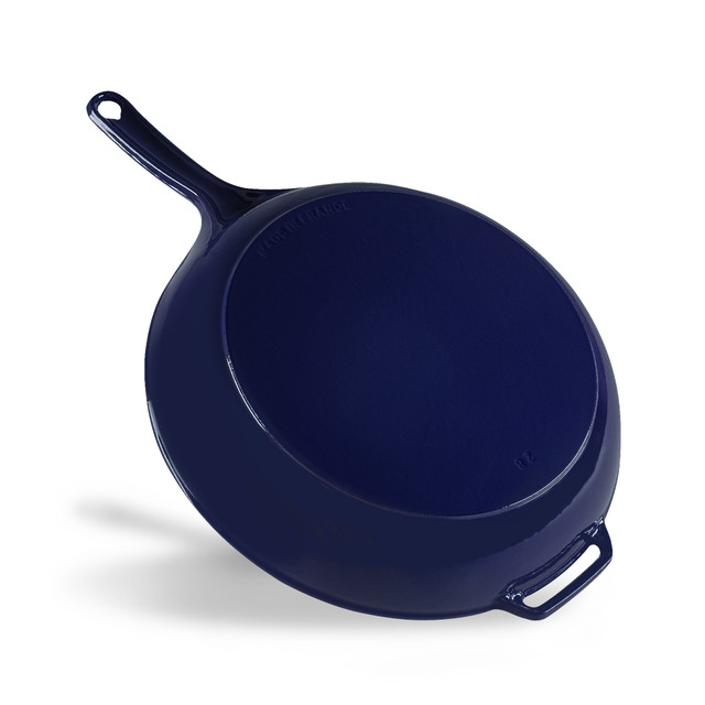Chasseur Fry Pan With Cast Handle 28cm French Blue