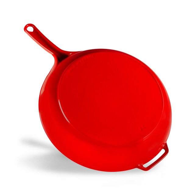Chasseur Fry Pan With Cast Handle 28cm Inferno Red