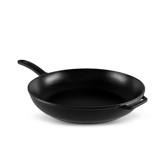 Chasseur Fry Pan With Cast Handle 28cm Matte Black