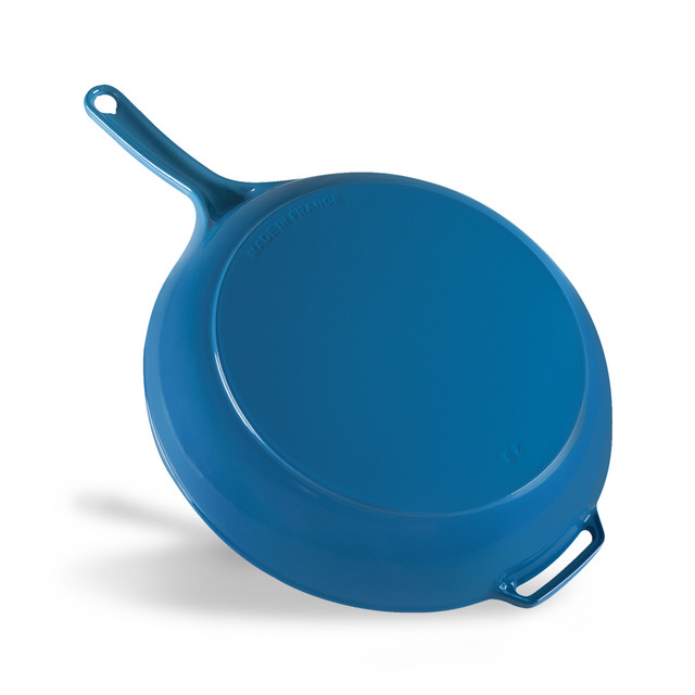 Chasseur Fry Pan With Cast Handle 28cm Sky Blue