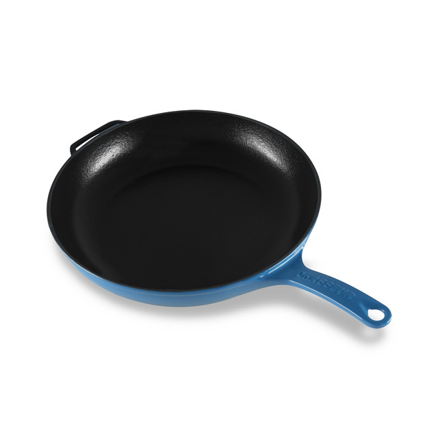 chasseur Fry Pan with Cast Handle 28cm Sky Blue