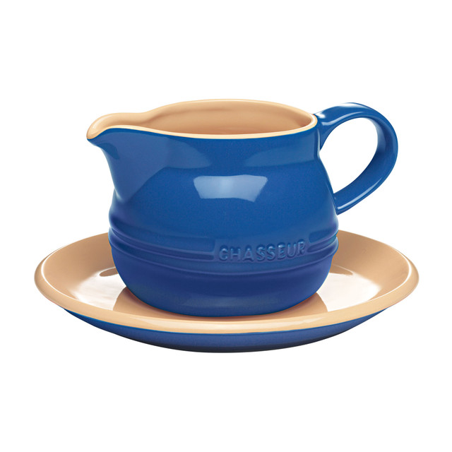 chasseur Gravy Boat 450ml with Saucer Blue