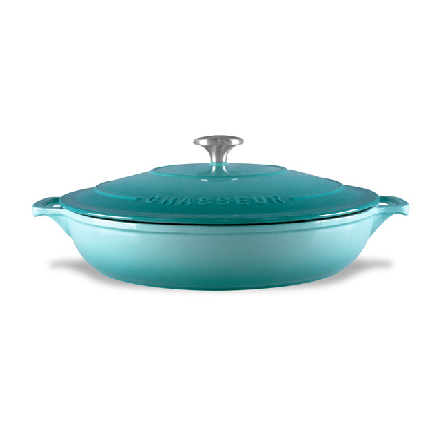 Chasseur Low Round Casserole 30cm/2.5 Litre Quartz