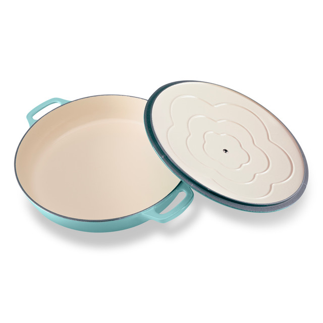 Chasseur Low Round Casserole 30cm/2.5 Litre Quartz