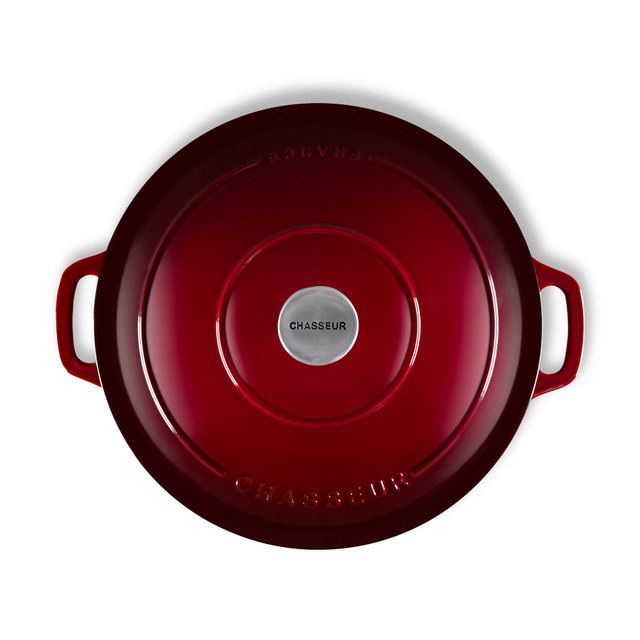 Chasseur Low Round Casserole 30cm/2.5L Bordeaux