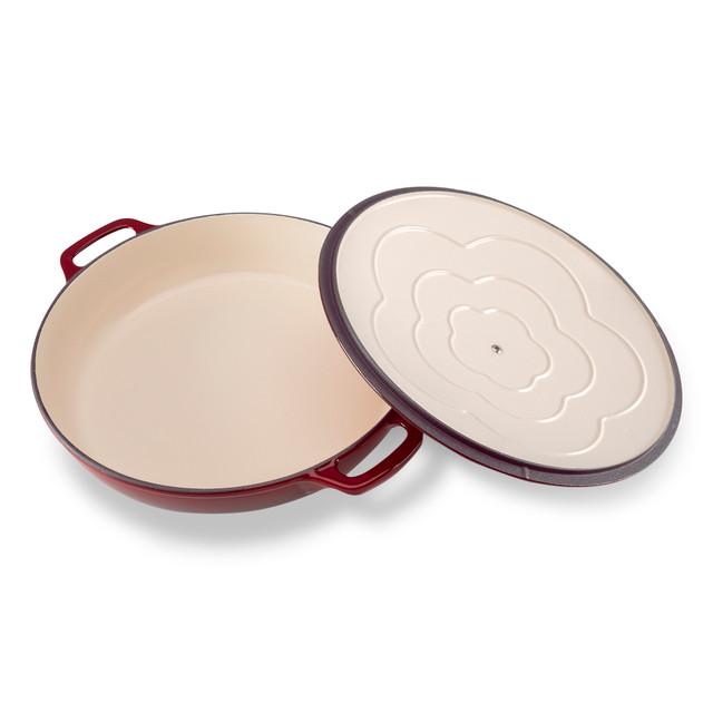 Chasseur Low Round Casserole 30cm/2.5L Bordeaux