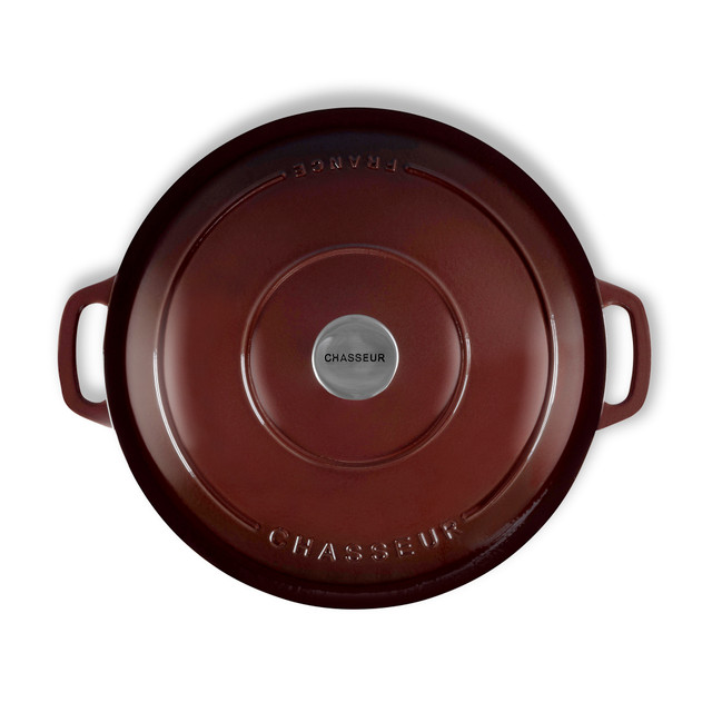Chasseur Low Round Casserole 30cm/2.5L Chocolat