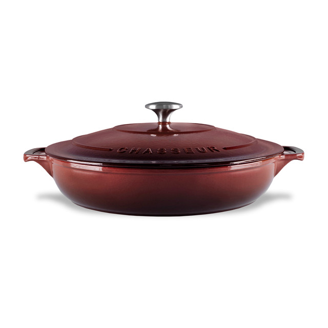Chasseur Low Round Casserole 30cm/2.5L Chocolat
