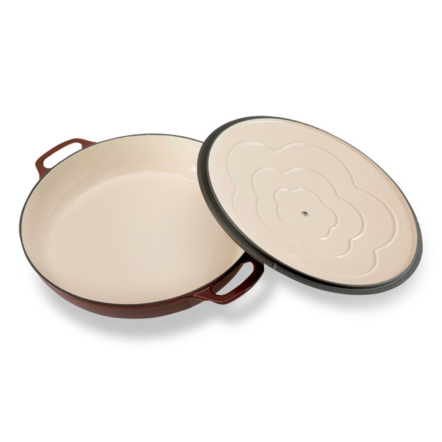 Chasseur Low Round Casserole 30cm/2.5L Chocolat