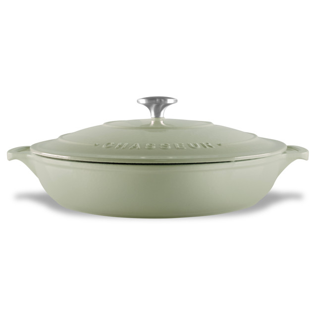 Chasseur Low Round Casserole 30cm/2.5L Eucalyptus