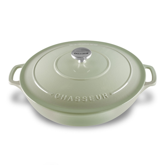 chasseur Low Round Casserole 30cm/2.5L Eucalyptus