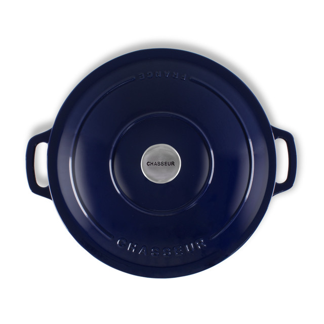 Chasseur Low Round Casserole 30cm/2.5L French Blue