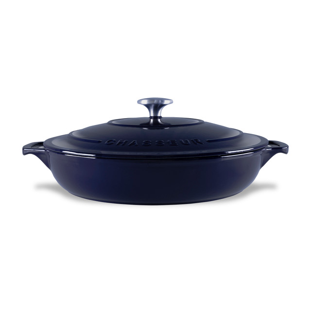 Chasseur Low Round Casserole 30cm/2.5L French Blue