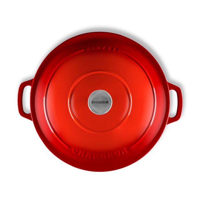 Chasseur Low Round Casserole 30cm/2.5L Inferno Red