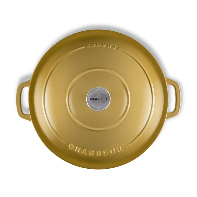 Chasseur Low Round Casserole 30cm/2.5L Mustard
