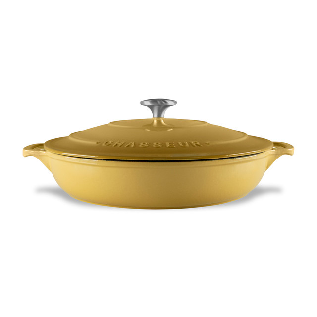 Chasseur Low Round Casserole 30cm/2.5L Mustard