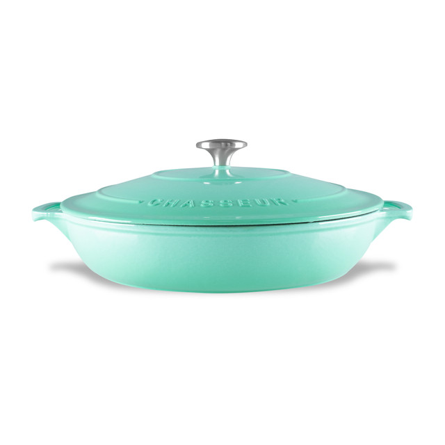 Chasseur Low Round Casserole 30cm/2.5L Peppermint