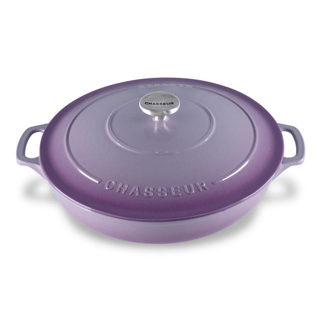 chasseur Low Round Casserole 30cm/2.5L Wisteria