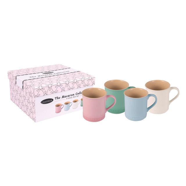 Chasseur Macaron Collection 4-Piece Mug Set