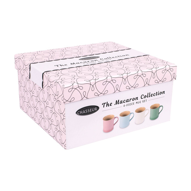 Chasseur Macaron Collection 4-Piece Mug Set