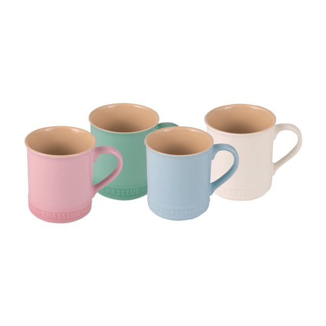 chasseur Macaron Collection 4-Piece Mug Set