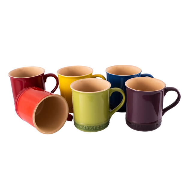 chasseur Macaron Vivid 6-Piece Mug Set