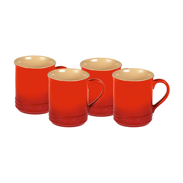chasseur Mug Set of 4 Red