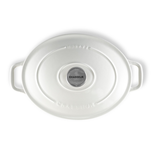 Chasseur Oval French Oven 27cm/4L Brilliant White