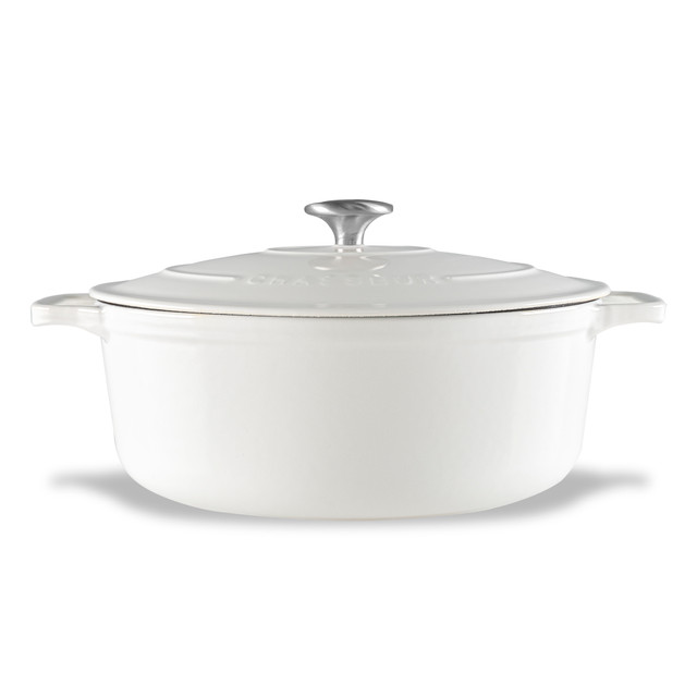 Chasseur Oval French Oven 27cm/4L Brilliant White