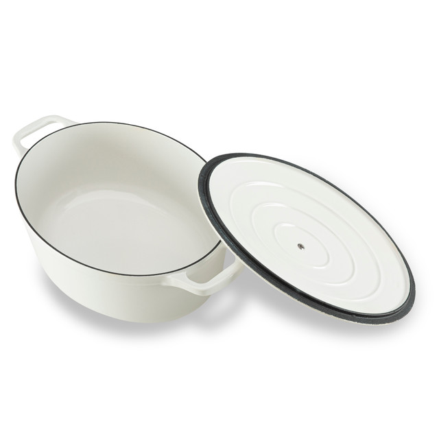 Chasseur Oval French Oven 27cm/4L Brilliant White