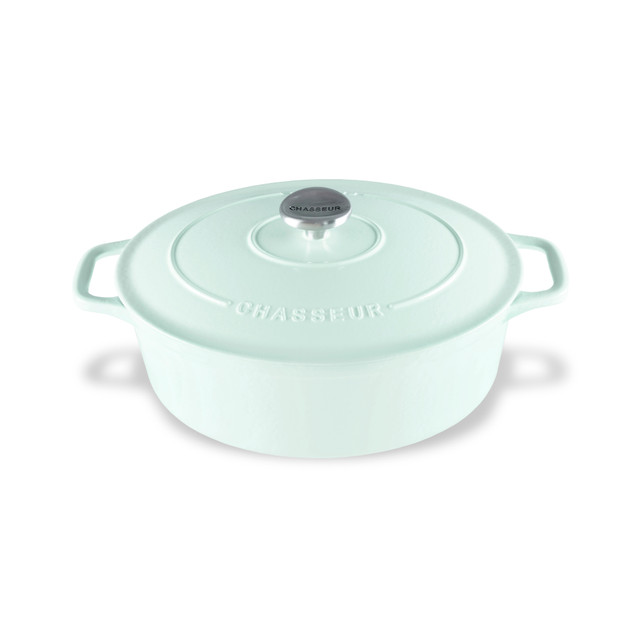 chasseur Oval French Oven 27cm/4L Duck Egg Blue
