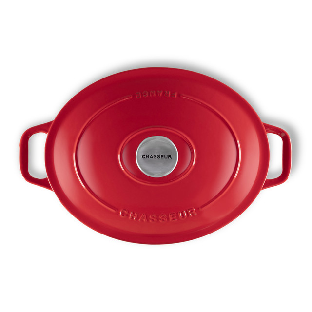 Chasseur Oval French Oven 27cm/4L Federation Red