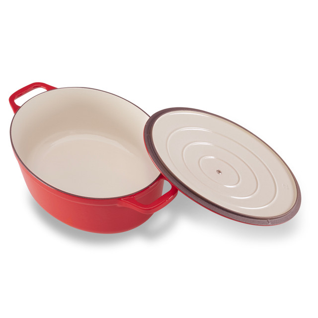 Chasseur Oval French Oven 27cm/4L Federation Red