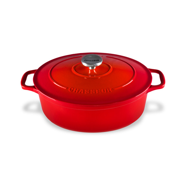 chasseur Oval French Oven 27cm/4L Inferno Red