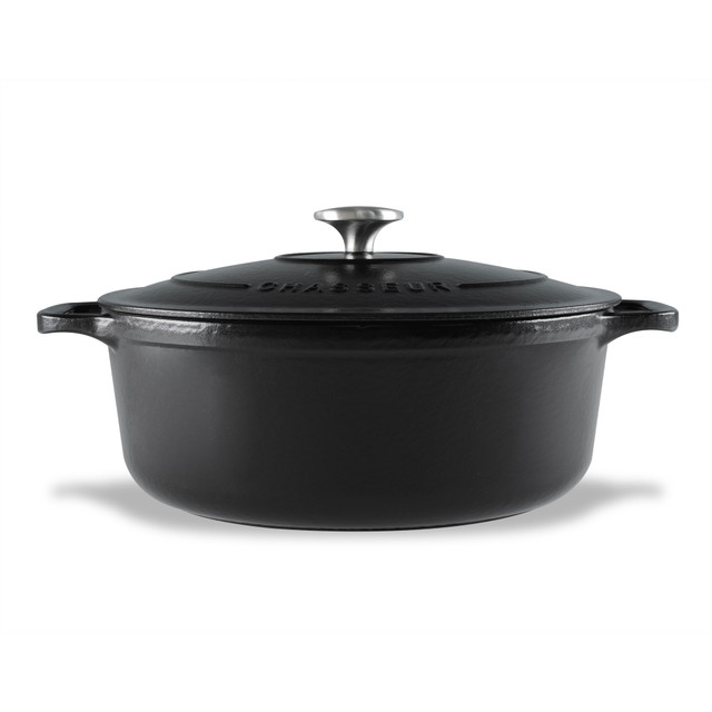 Chasseur Oval French Oven 27cm/4L Matte Black
