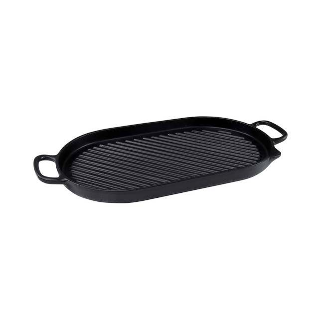 chasseur Oval Stove Top Grill 42 x 20cm Onyx