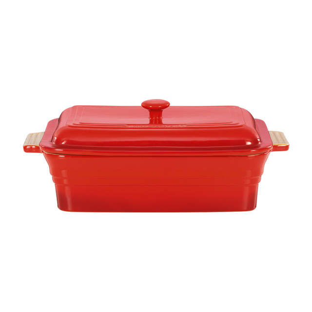 chasseur Rectangular Baker with Lid Red