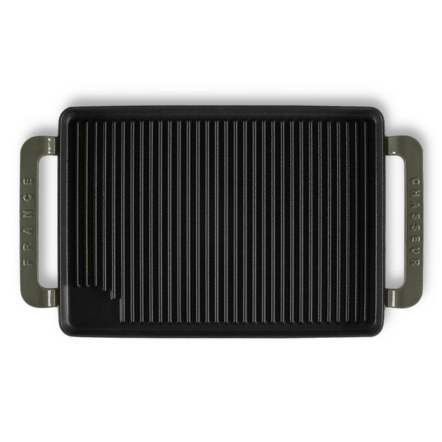 chasseur Rectangular Grill 42 x 24cm Caviar