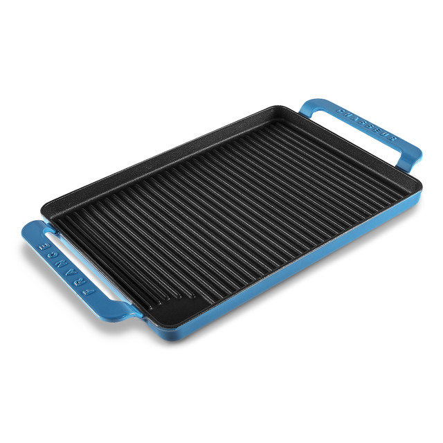 Chasseur Rectangular Grill 42 X 24cm Sky Blue