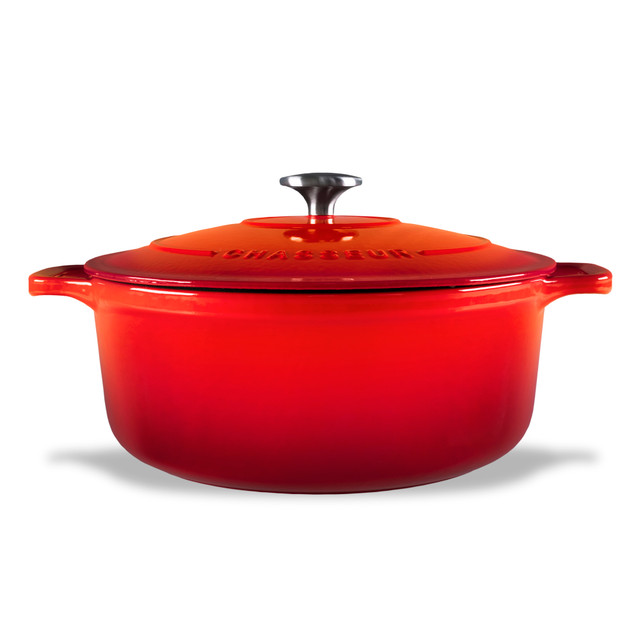 Chasseur Round French Oven Inferno Red