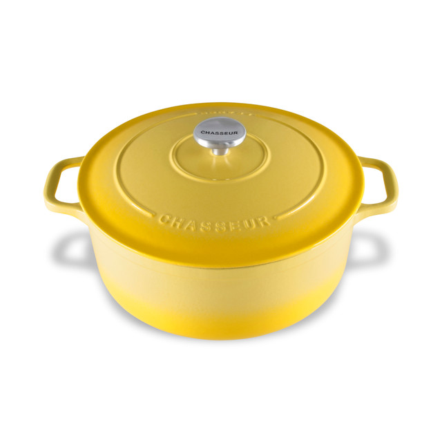 chasseur Round French Oven Lemon Yellow