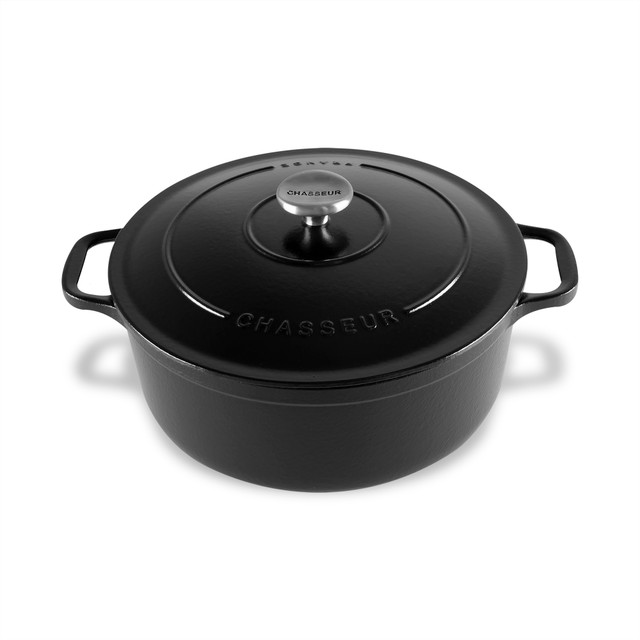 chasseur Round French Oven Matte Black
