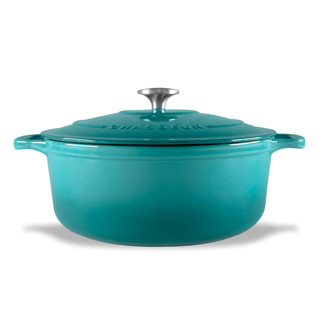 Chasseur Round French Oven Mediterranean Blue
